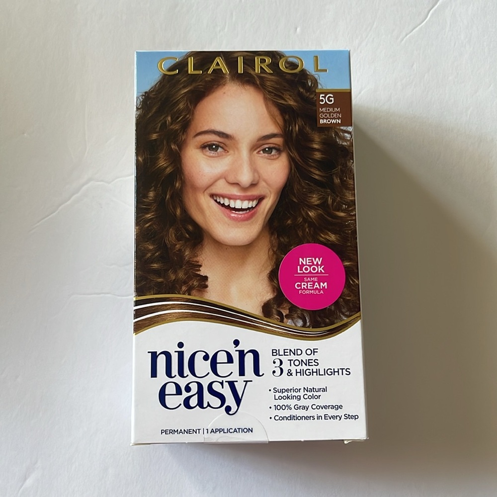 Clairol Nice'n Easy Permanent Hair Color 5G Natural Medium Golden Brown New - Picture 3 of 10